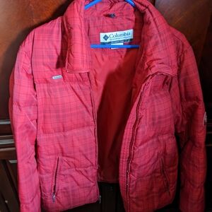 Columbia Red Plaid Jacket